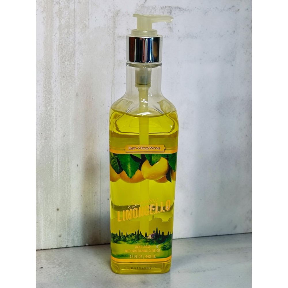 New Bath & Body Works Sparkling Limoncello Hand Soap 15oz Yellow Olive Oil